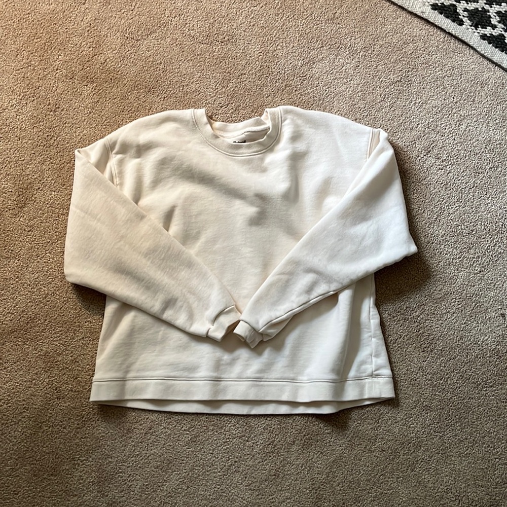 Madewell off white sweatshirt size small